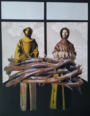 Iberia 9, 2021, kolaż, papier, 39 x 24 cm