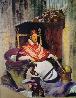 Iberia 11, 2021, kolaż, papier, 29 x 21 cm