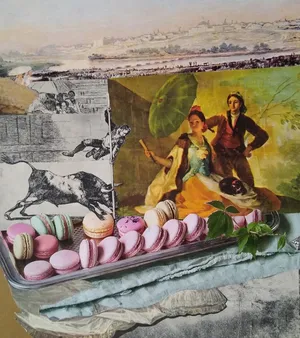 Iberia 12, 2021, kolaż, papier, 29 x 21 cm