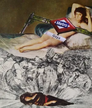 Iberia 13, 2021, kolaż, papier, 29 x 21 cm