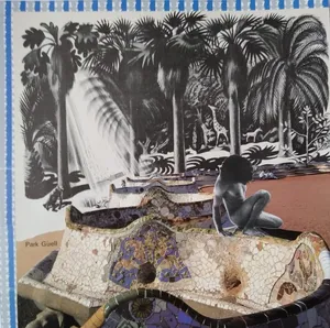 Iberia 15, 2021, kolaż, papier, 24 x 24 cm