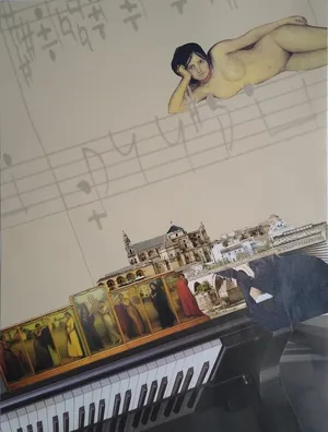 Iberia 16, 2021, kolaż, papier, 29 x 21 cm