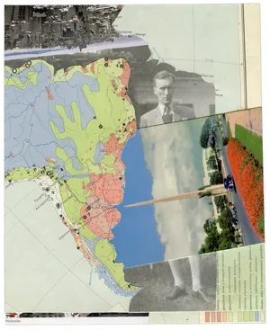 Widzenie powtórne [Urugwaj Montevideo], 2019, kolaz papier, 21x17cm