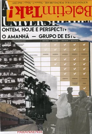 Widzenie powtórne [Brazylia Curitiba], 2019, kolaz papier, 28x20cm