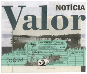 Widzenie powtórne [Brazylia Curitiba], 2019, kolaz papier, 17x20 cm