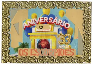 Widzenie powtórne [Brazylia Curitiba], 2019, kolaz papier, 14x20cm