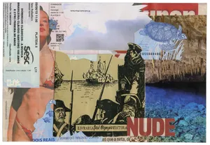 Widzenie powtórne [Brazylia Belo Horizonte], 2019, kolaz papier, 18x26cm