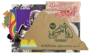 Widzenie powtórne [Argentyna Buenos Aires], 2019, kolaz papier, 16x26cm