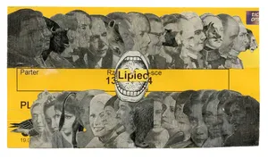 Lipiec, kolaz,8x14,7cm