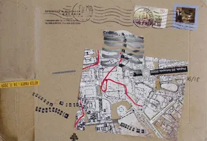 Litopad-2009, kolaz, 20x29cm, z cyklu Kronika wypadków galeryjnych