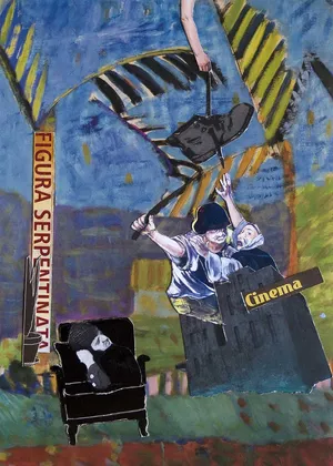 Luty-2010, kolaz, 21x15cm, z cyklu Kronika wypadków galeryjnych