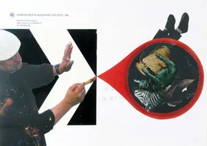 Luty-2010, kolaz, 23x32cm, z cyklu Kronika wypadków galeryjnych