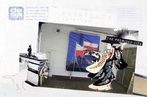 Maj-2010, kolaz, 23x32cm, z cyklu Kronika wypadków galeryjnych