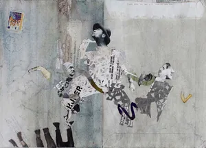 tyczen-2010, kolaz, 23x32cm, z cyklu Kronika wypadków galeryjnych