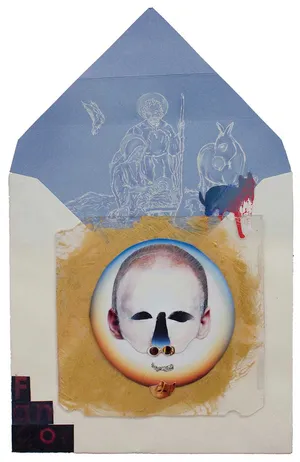 tyczen-2010, kolaz, 26x14cm, z cyklu Kronika wypadków galeryjnych