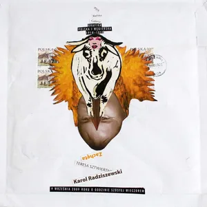 Wrzesien-2009, kolaz, 24x24cm, z cyklu Kronika wypadków galeryjnych