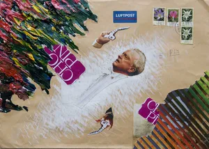 Wrzesien-2010 kolaz, 25x35cm, z cyklu Kronika wypadków galeryjnych