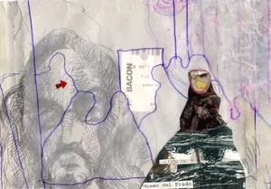 Szkicownik znaleziony w Granadzie, kolaz, 2009–2010