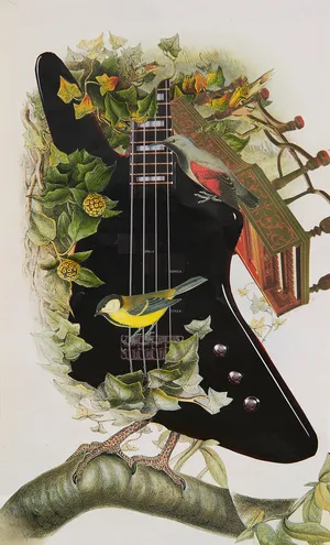 Oddźwięki 4, 2022, kolaz na papierze, 33x20 cm, fot. Adam Gut